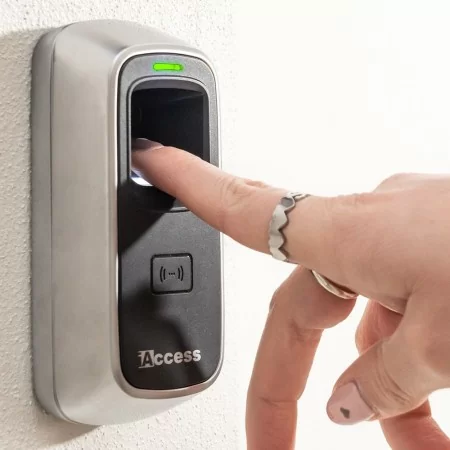 Use our Biometric Access control with Door Opener and RFID badge!