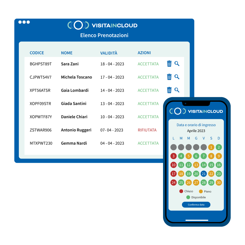 Gestione prenotazioni con iAccess VISITA BASE
