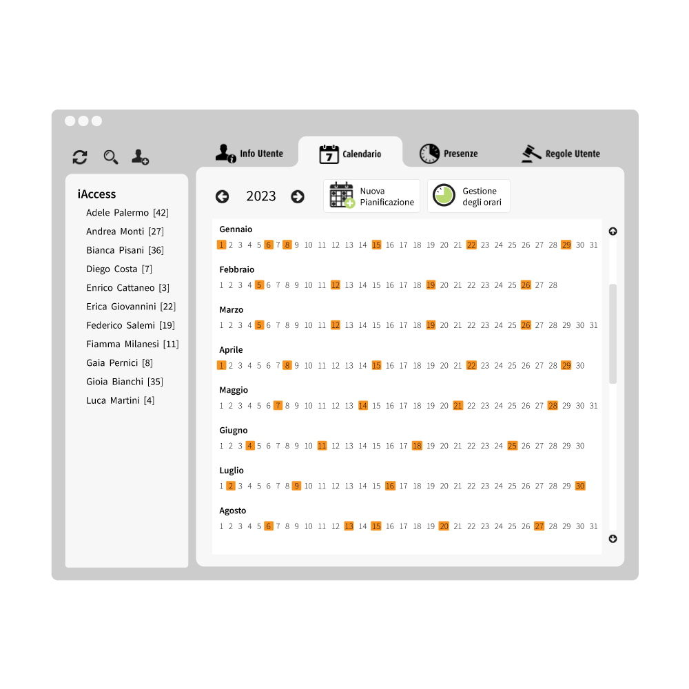 software gestione presenze